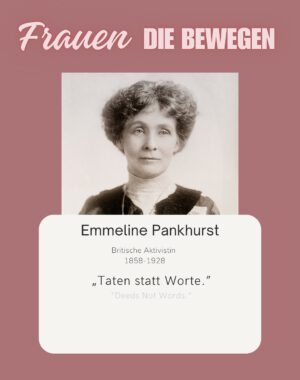 Emmeline Pankhurst.