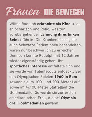 Frauen die bewegen-Wilma Glodean Rudolph