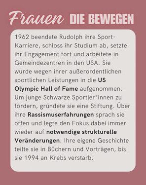 Frauen die bewegen-Wilma Glodean Rudolph