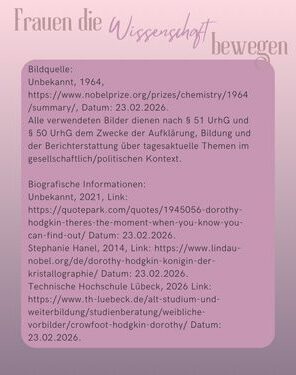 Frauen die Wissenschaft bewegen Dorothy Crowfoot Hodgkin