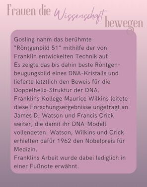 Frauen die Wissenschaft bewegen Rosalin Franklin