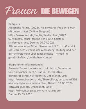 Frauen die BEWEGEN - Aminata Toure