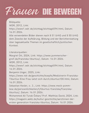 Frauen die BEWEGEN - Franziska Tiburtius