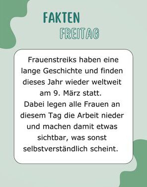 Frauenstreiks-Faktenfreitag