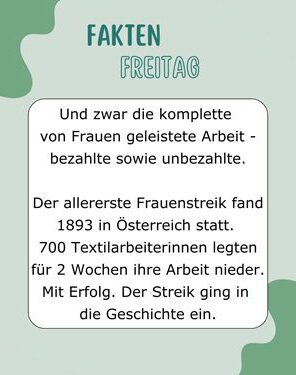 Frauenstreiks-Faktenfreitag