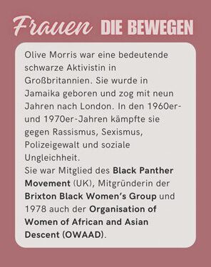 Frauen die BEWEGEN-Olive Elain Morris