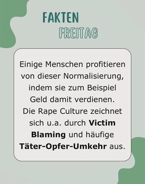 Fakten Freitag - Was ist Rape Culture?