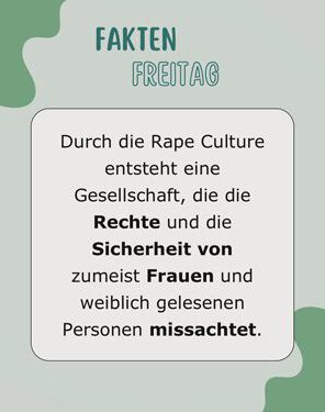 Fakten Freitag - Was ist Rape Culture?