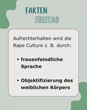 Fakten Freitag - Was ist Rape Culture?