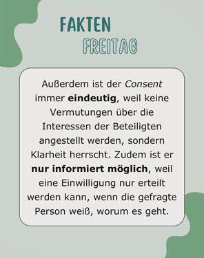 Consent Culture-Faktenfreitag