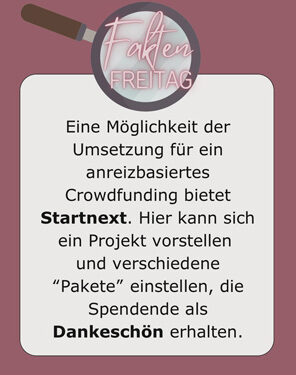Fakten Freitag - Was ist eigentlich Crowdfunding?
