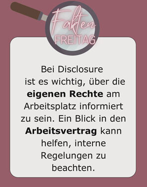 FaktenFreitag - Was ist eigentlich Disclosure?