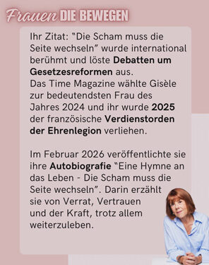 Frauen die BEWEGEN - Gisele Pelicot
