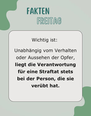 Fakten Freitag - Was ist Victim Blaming?