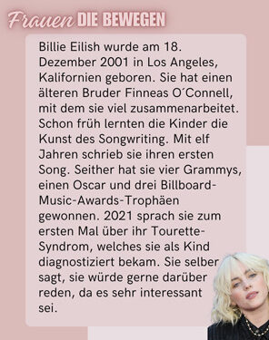 Frauen die BEWEGEN - Billie Eilish