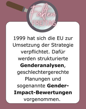 FaktenFreitag - Was ist eigentlich Gender Mainstreaming?