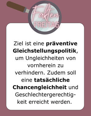FaktenFreitag - Was ist eigentlich Gender Mainstreaming?