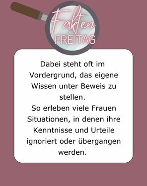 FaktenFreitag - Was ist eigentlich Mansplaining?