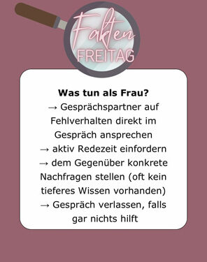 FaktenFreitag - Was ist eigentlich Mansplaining?