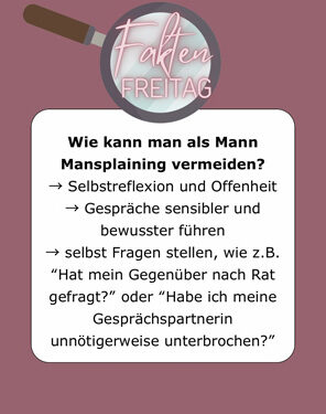 FaktenFreitag - Was ist eigentlich Mansplaining?