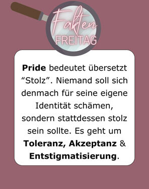 FaktenFreitag - Was ist eigentich Pride?