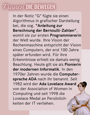 Frauen die bewegen - Ada Lovelace