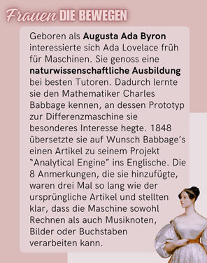 Frauen die bewegen - Ada Lovelace