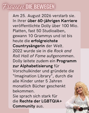 Frauen die bewegen - Dolly Parton