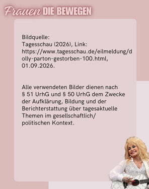 Frauen die bewegen - Dolly Parton