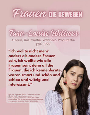 Frauen die bewegen - Tara Louise Wittwer