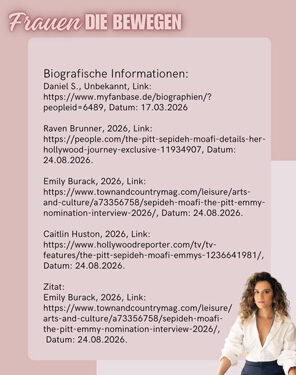 Frauen die bewegen - Sepideh moati