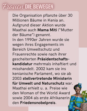 Frauen die bewegen - Mangari Maathai
