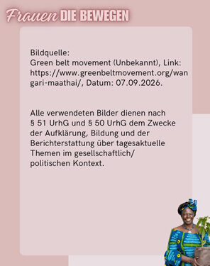Frauen die bewegen - Mangari Maathai